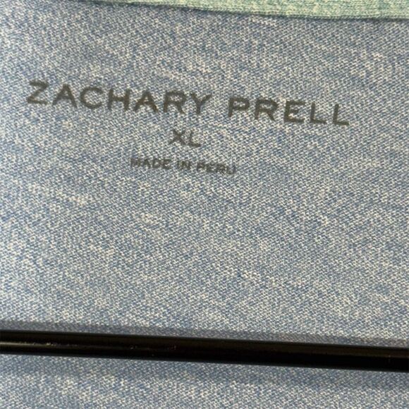 Zachary Prell XL Blue Polo Shirt Modal Cotton Blend Lightweight Golf Travel - Picture 4 of 5